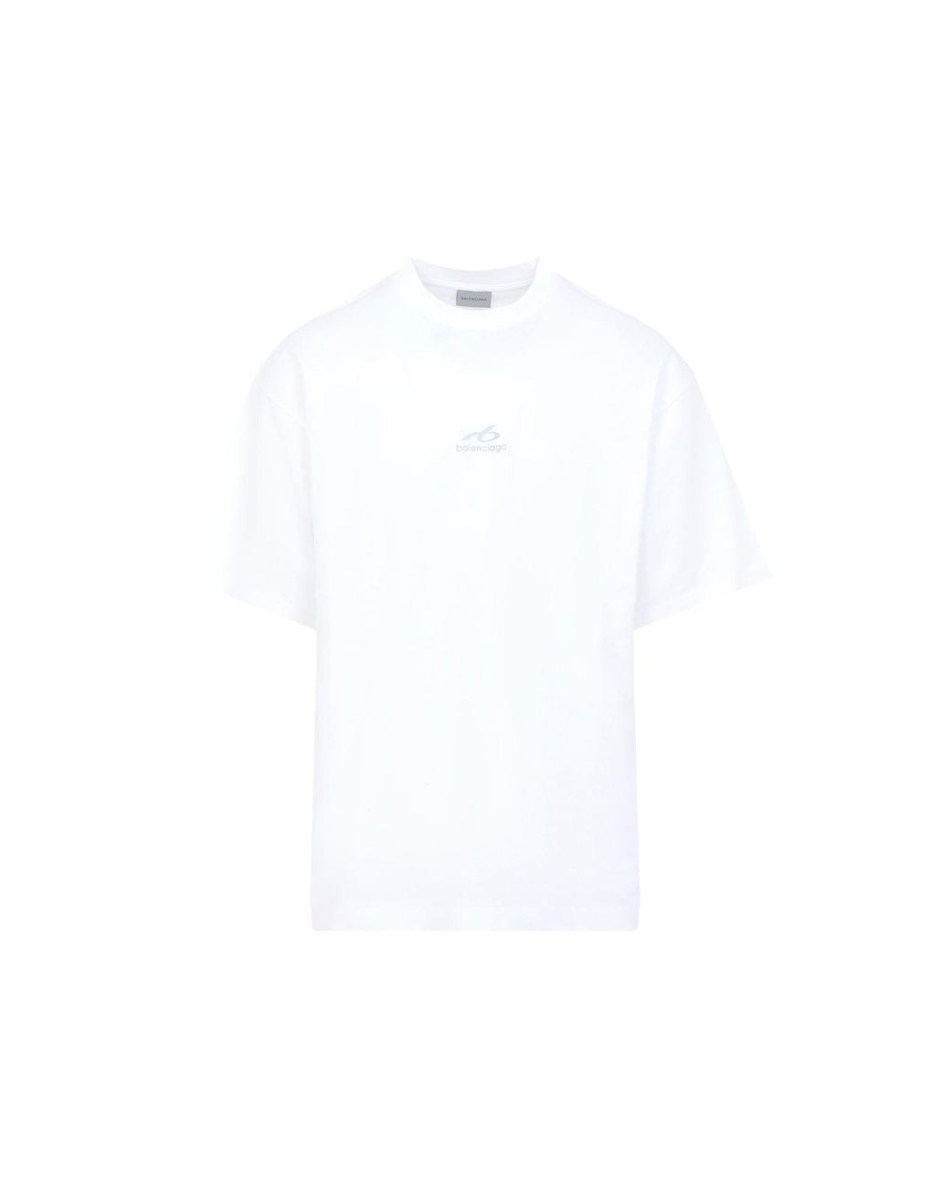 Balenciaga White Medium Fit T Shirt