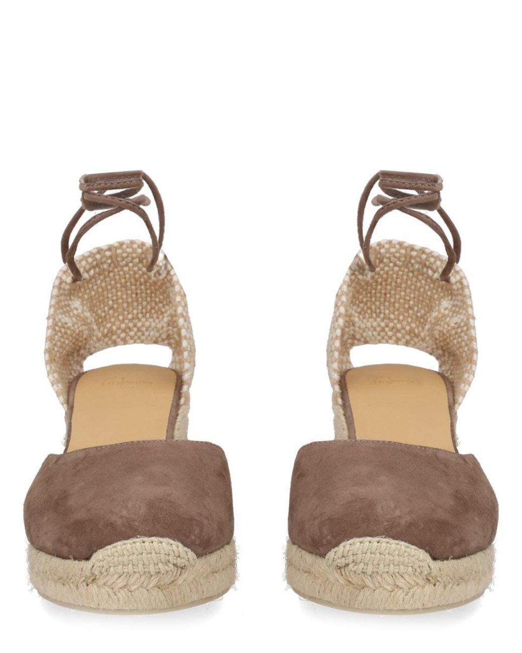 Castaner Natural Suede Wedges