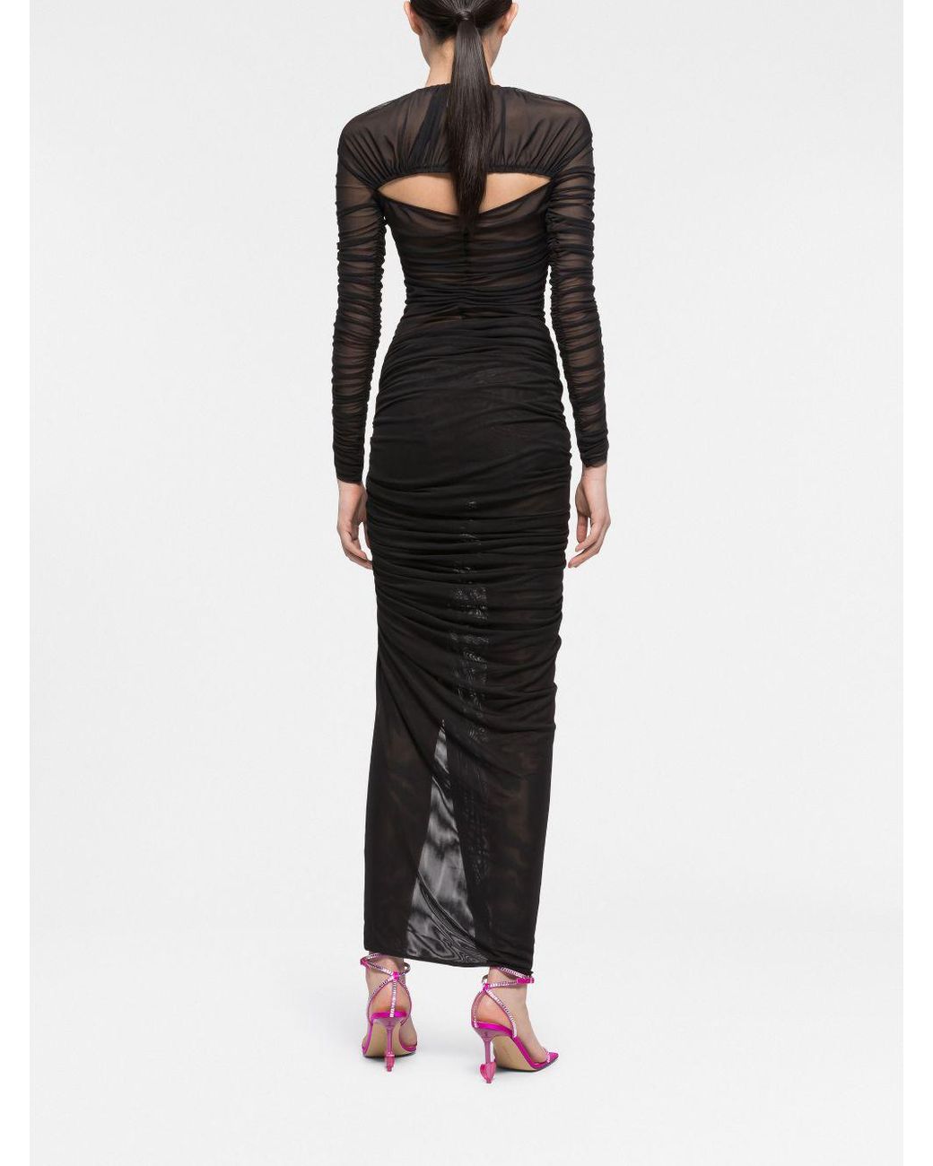 Az Factory By Ester Manas Black Side Slit Long Skirt