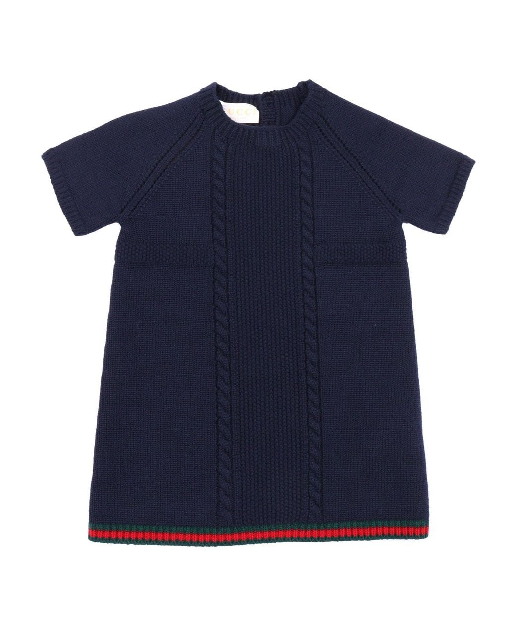 Gucci Blue B S/S Dress Wo Plain St W/Cabl