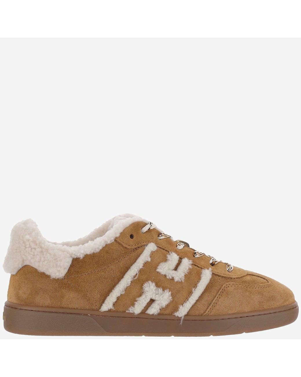 Hogan Brown Cool Suede Sneakers