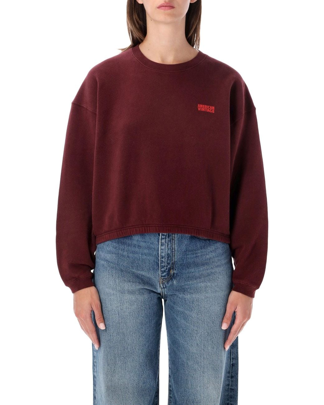 American Vintage Red Izubird Sweatshirt