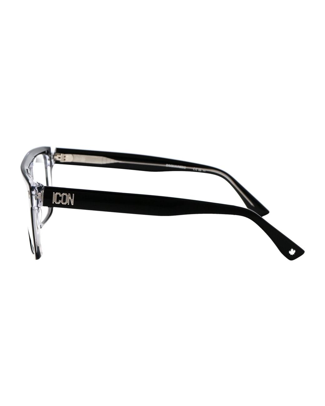 DSquared² Black Crystal Acetate Glasses for men