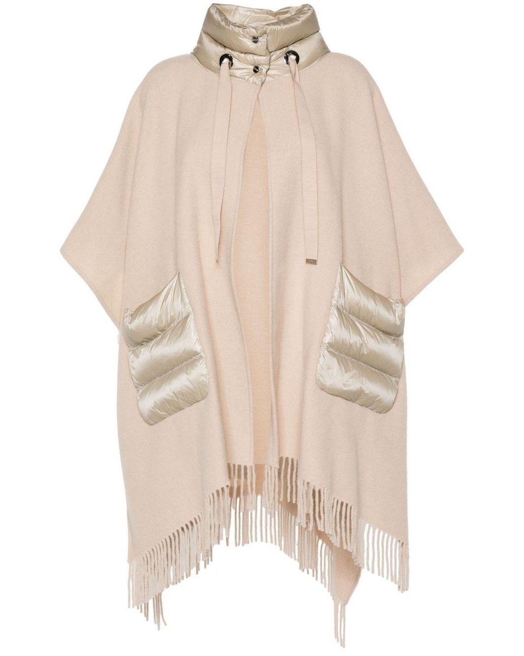 Herno Natural Warmy And Ultralight Nylon Resort Poncho