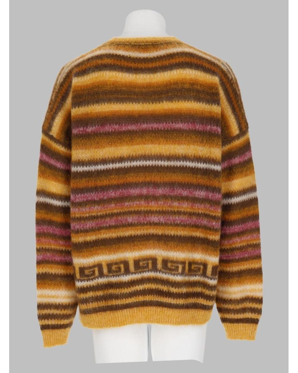Isabel Marant Yellow Striped Crewneck Sweater for men