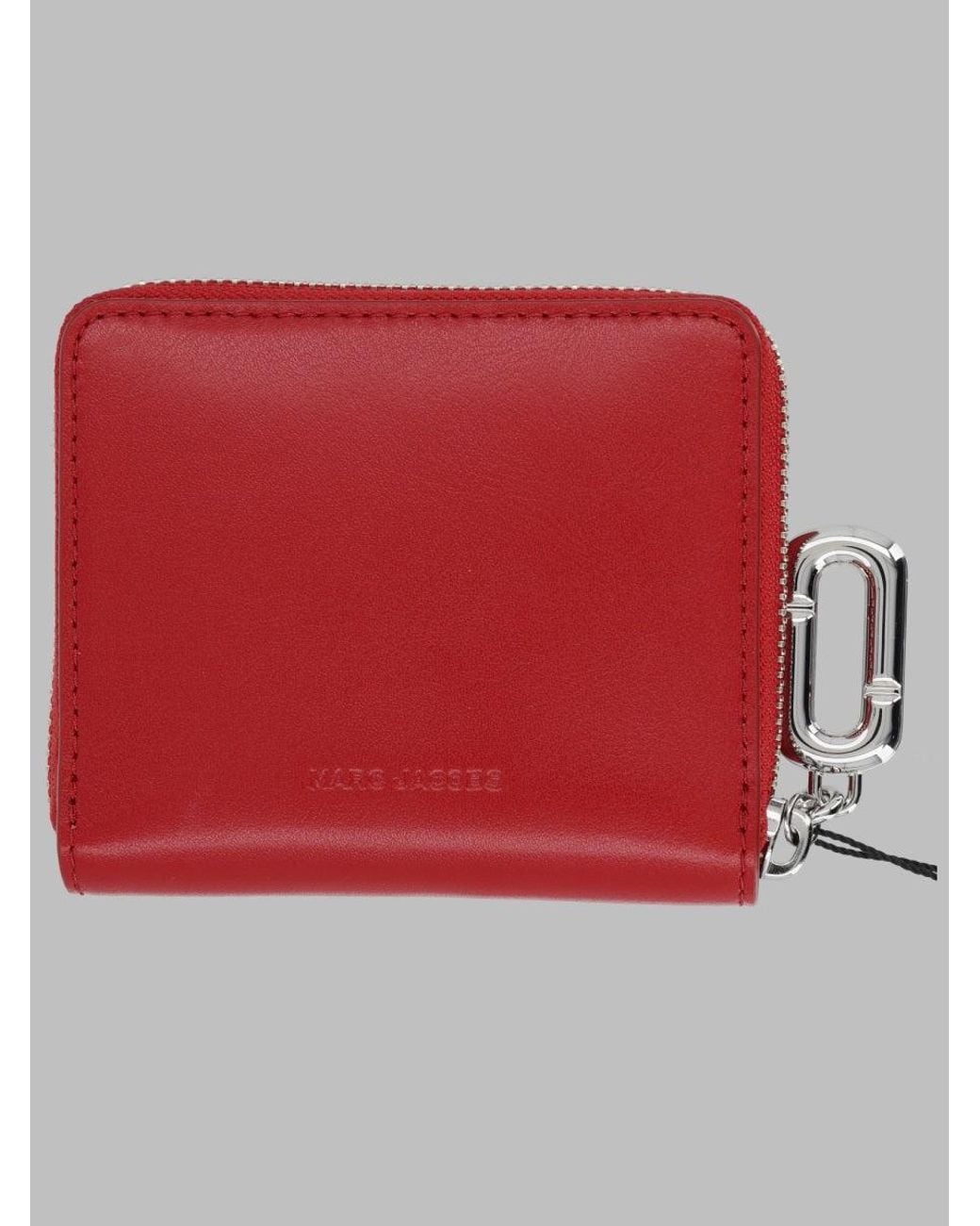 Marc Jacobs Red Wallet With Statement Pattern