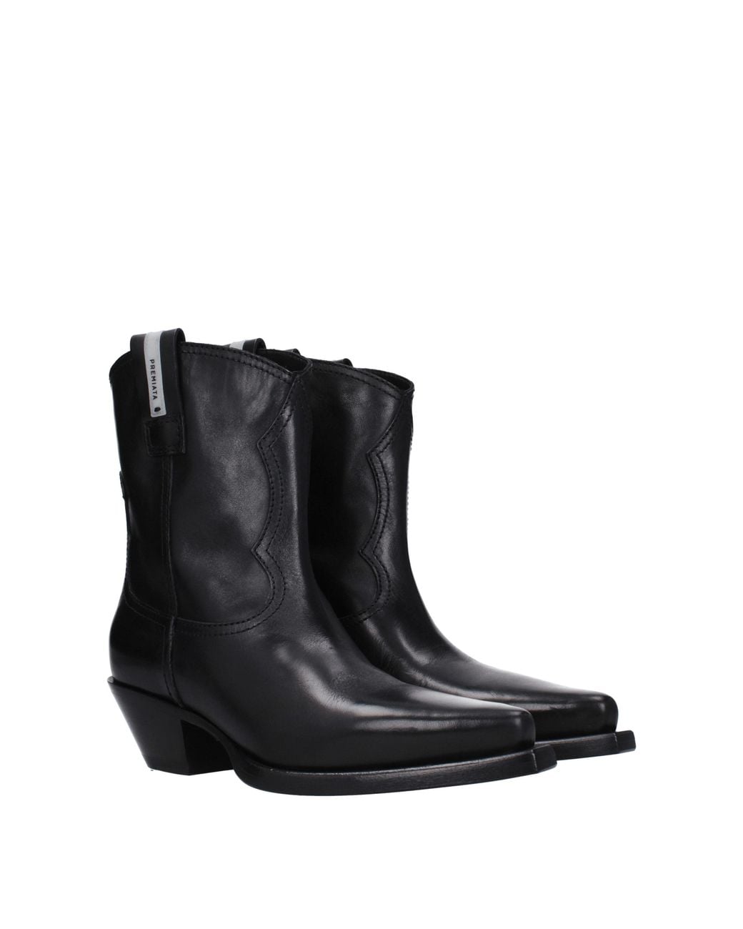 Premiata Black Stivaletti Butterfly Donna Pelle Nero for men