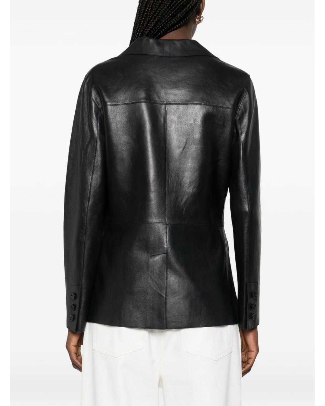 P.A.R.O.S.H. Black Leather Jacket
