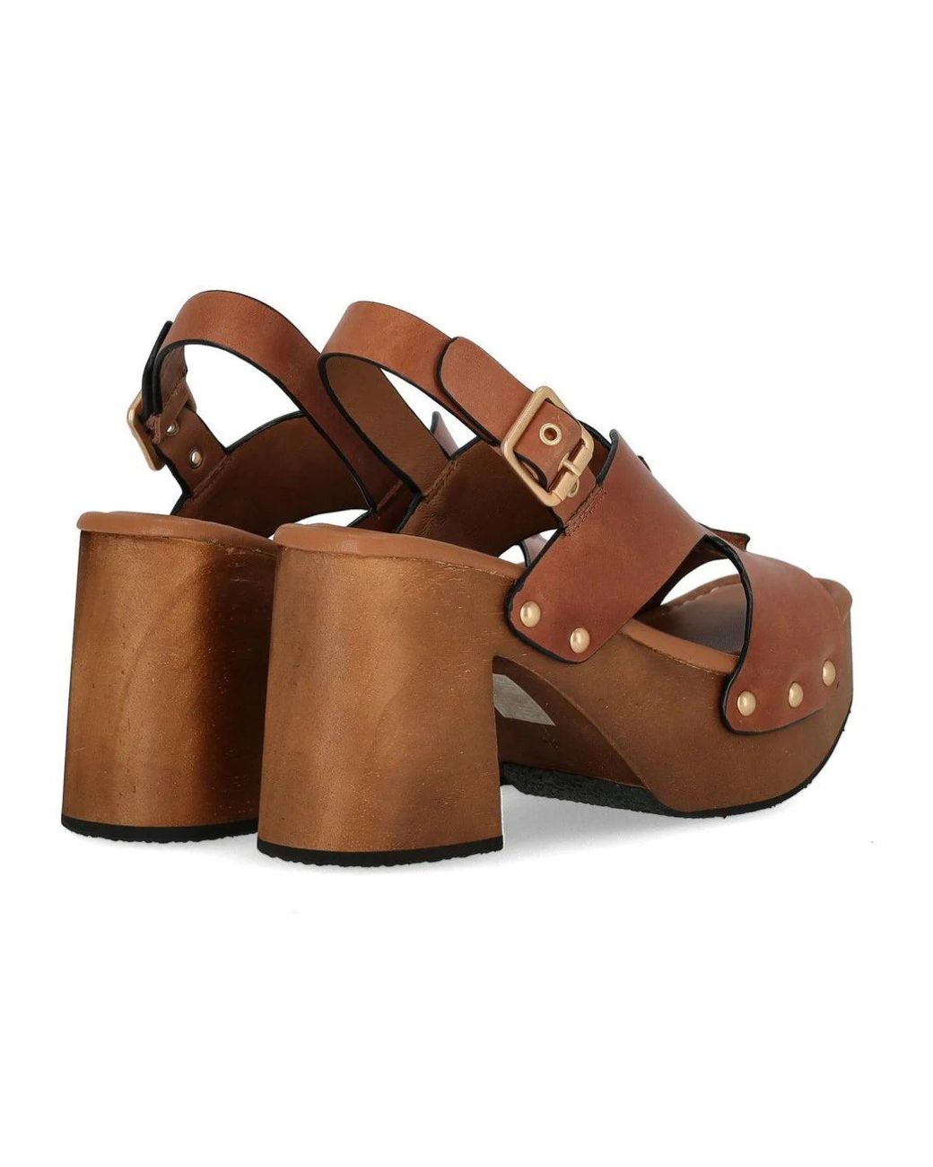 MISS OLIVIA Brown Eva Heeled Sandal