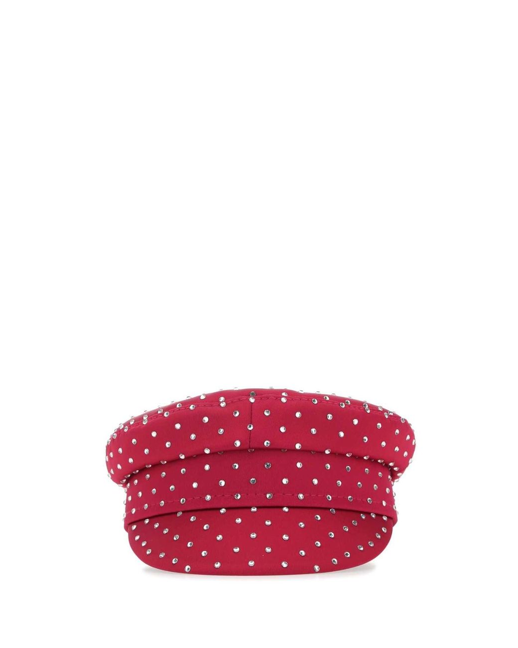 Ruslan Baginskiy Pink Tyrian Satin Baker Boy Hat