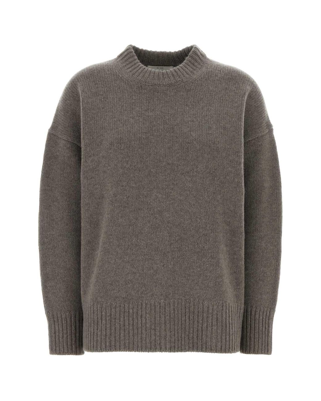 Co. Gray Oversize Wool-Cashmere Blend Sweater