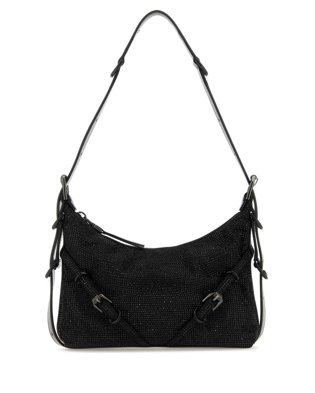 Givenchy Black Rhinestone Embellished Mini Top-Handle Bag