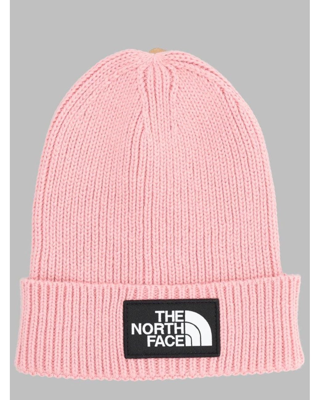 The North Face Pink Kids Tnf Logo Boxcuffed Beanie