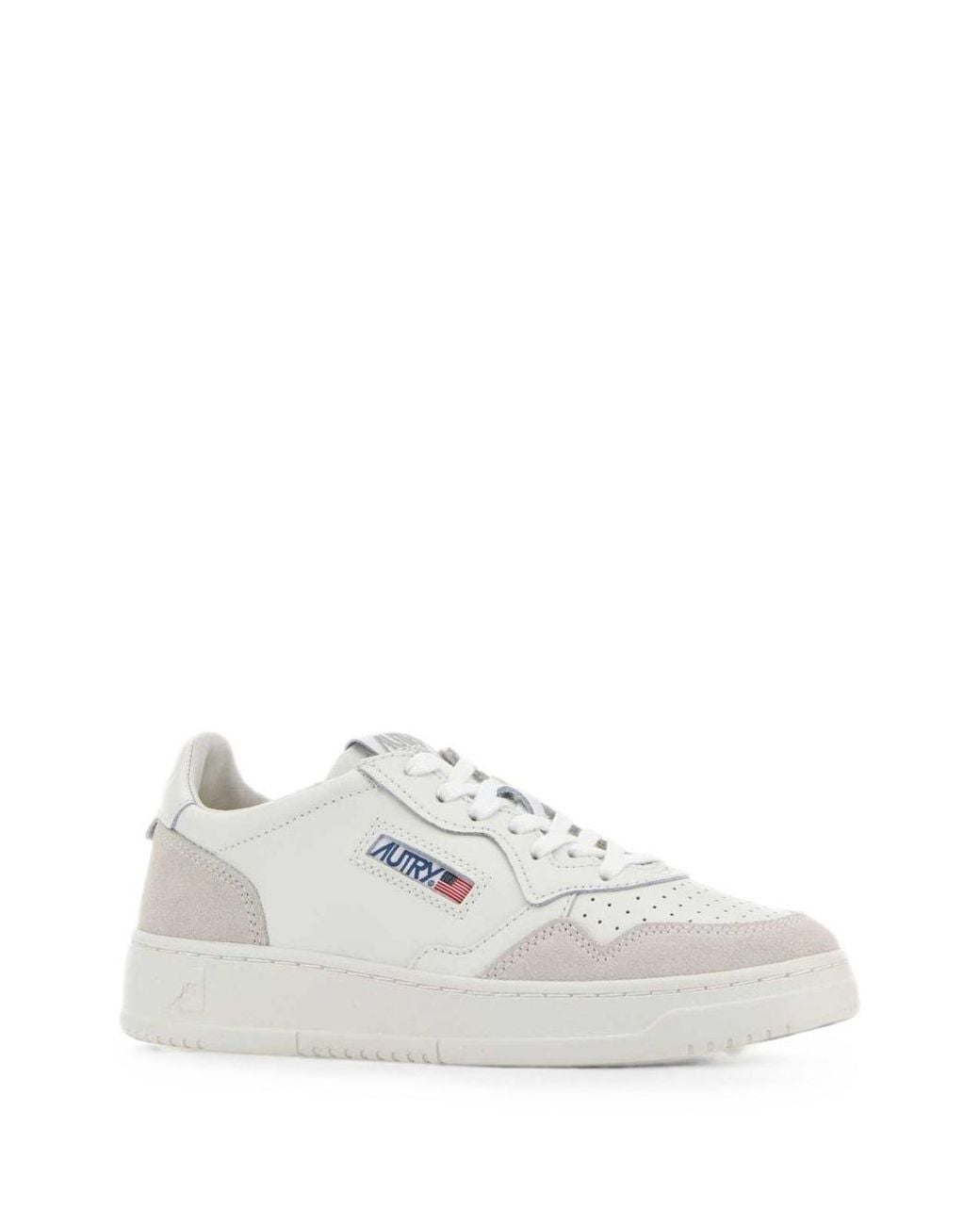 Autry White Medialist Low Sneakers