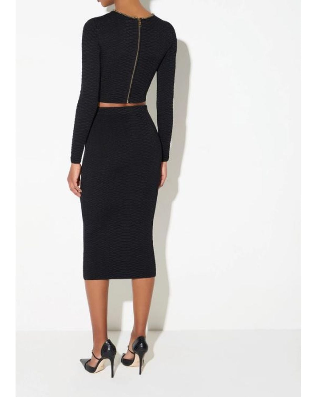 Elisabetta Franchi Slangenrok in het Black