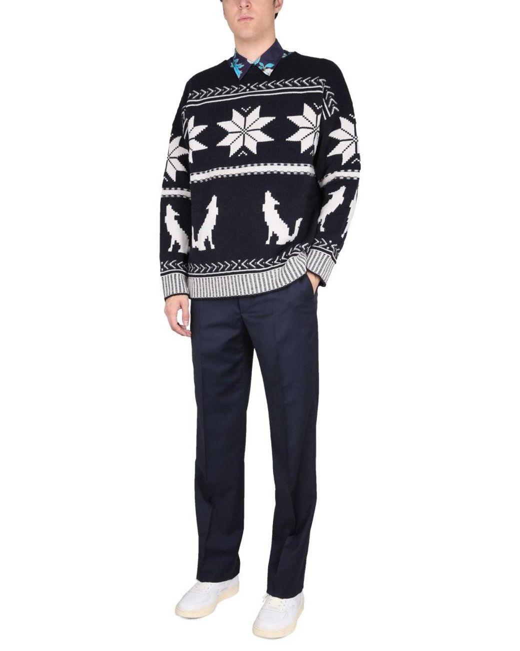 Etro Blue Sweater for men