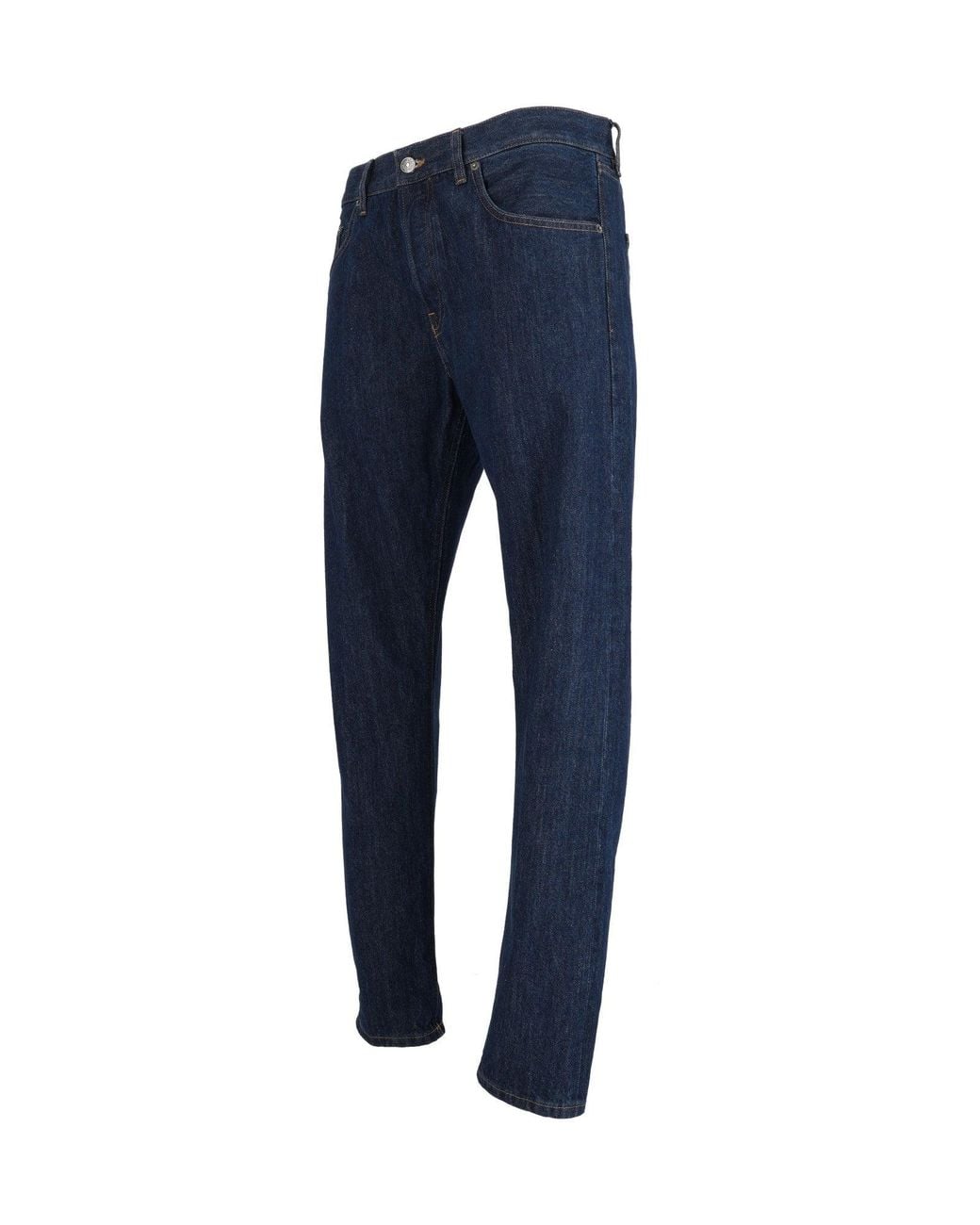 Dondup Blue Classic Straight-Leg Jeans With Five-Pocket Design