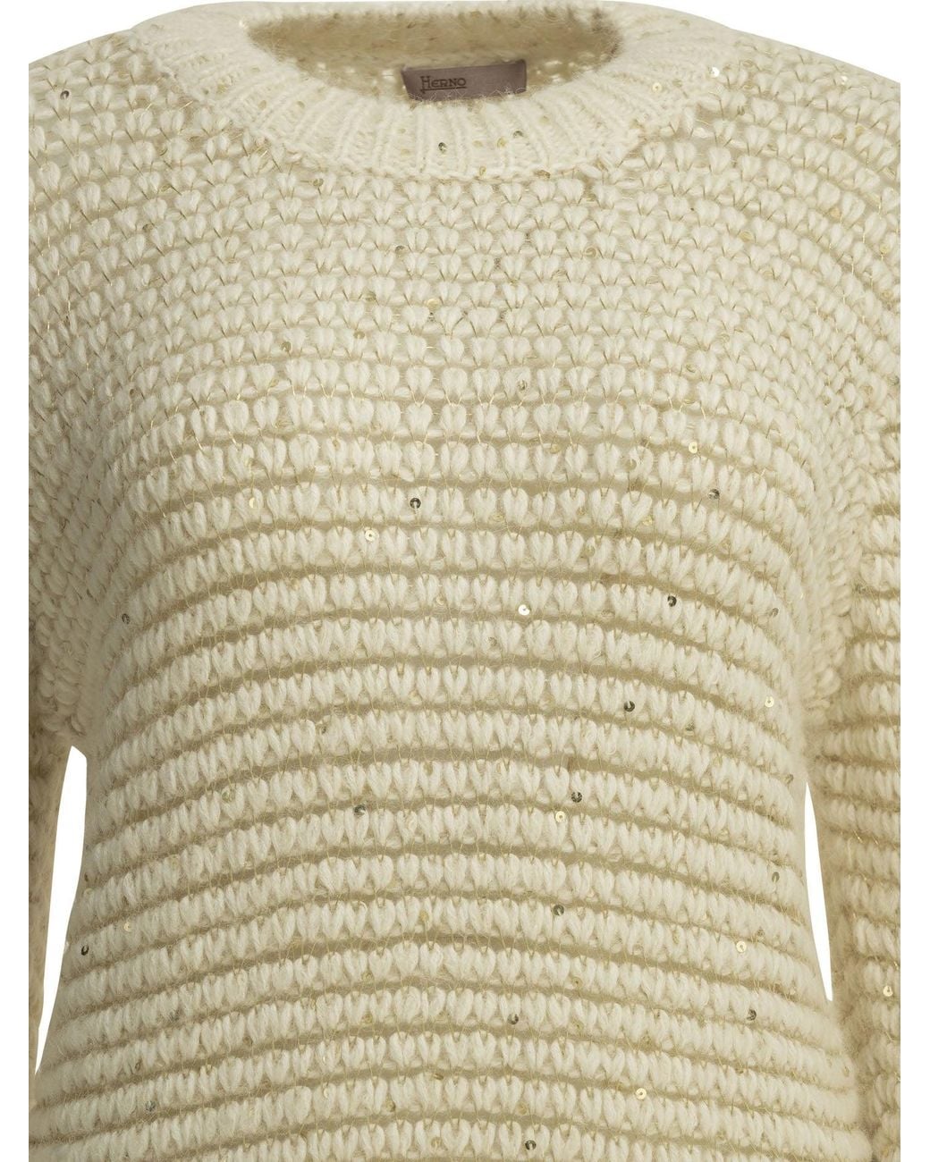 Herno Natural "Resort" Crew Neck Sweater