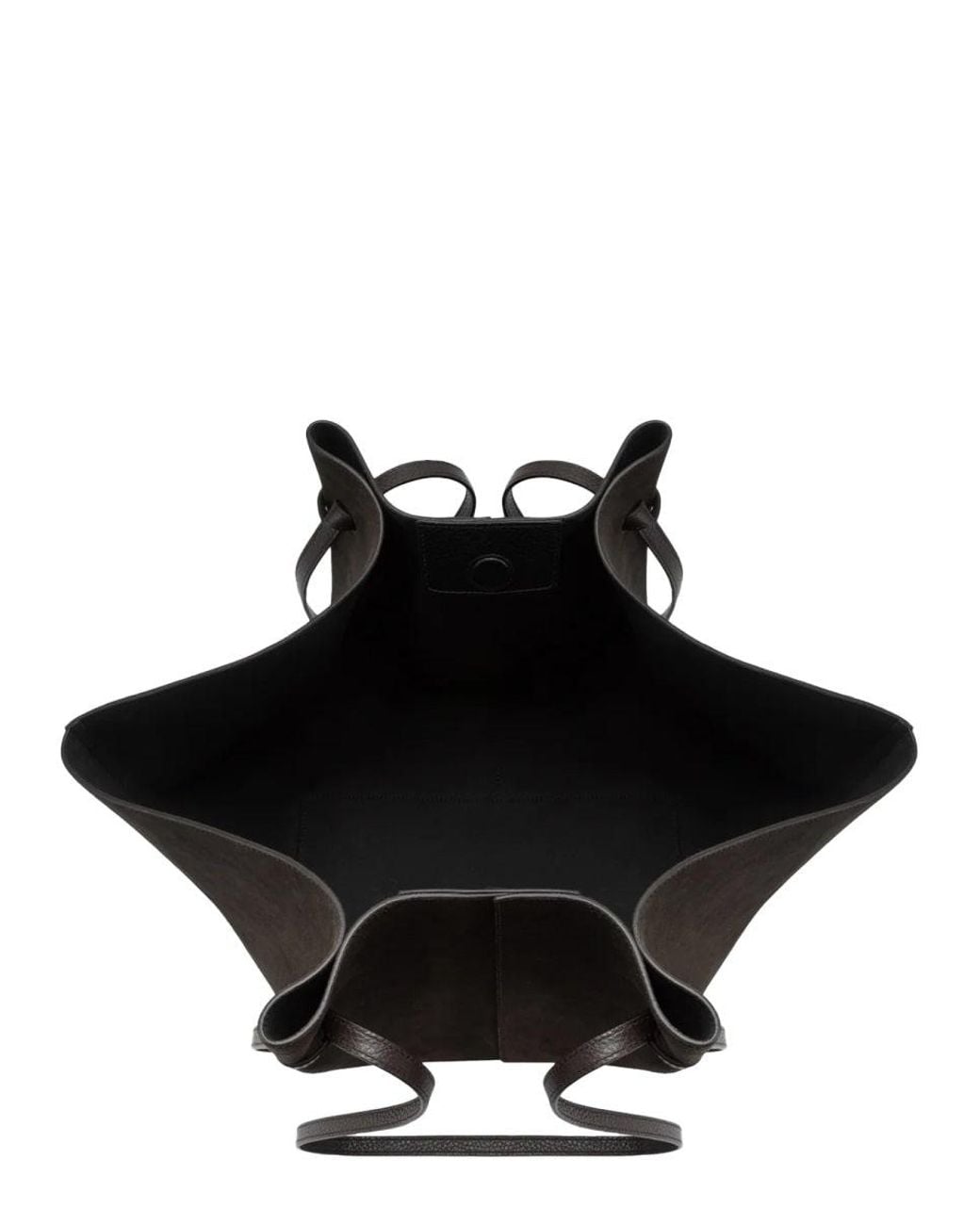 Yuzefi Black Large Suede Tote Bag