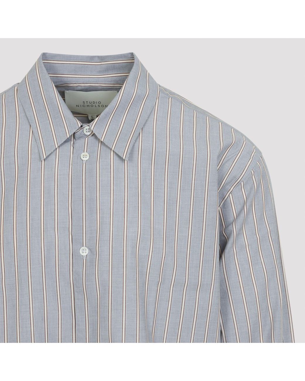 Camisa extragrande estilo boxy View de Studio Nicholson de hombre de color Gray