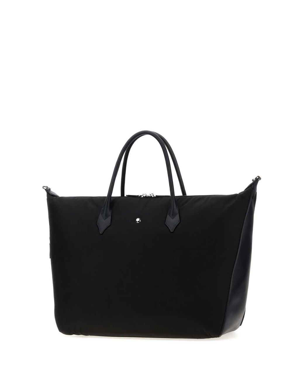 Montblanc Black Canvas Weekender 43 Travel Bag for men