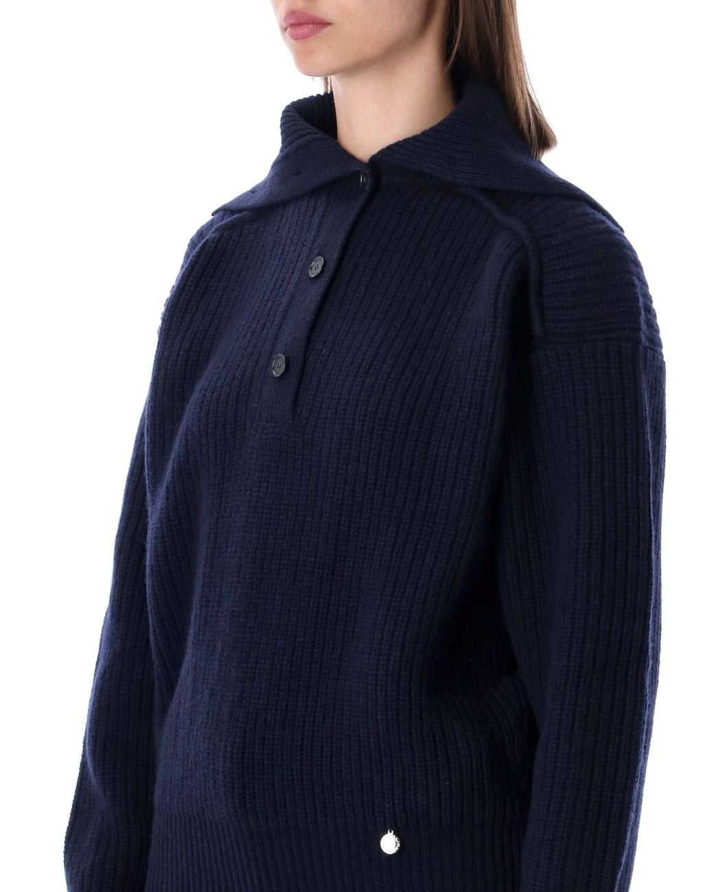 Stella McCartney Blue Cashmere Turtleneck Jumper