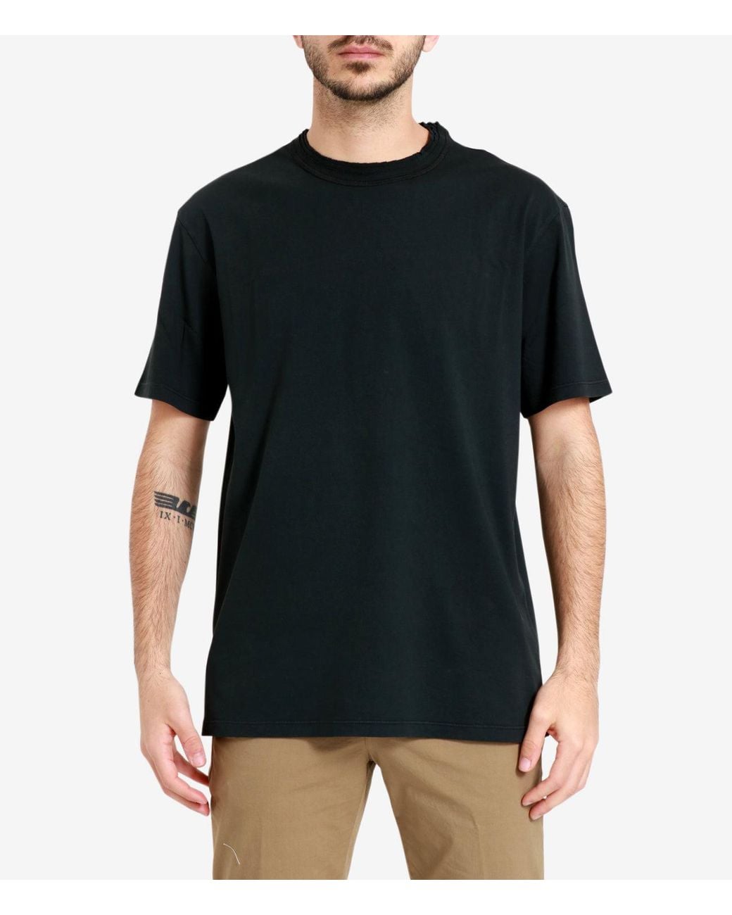 Grifoni Black T Shirts And Polos