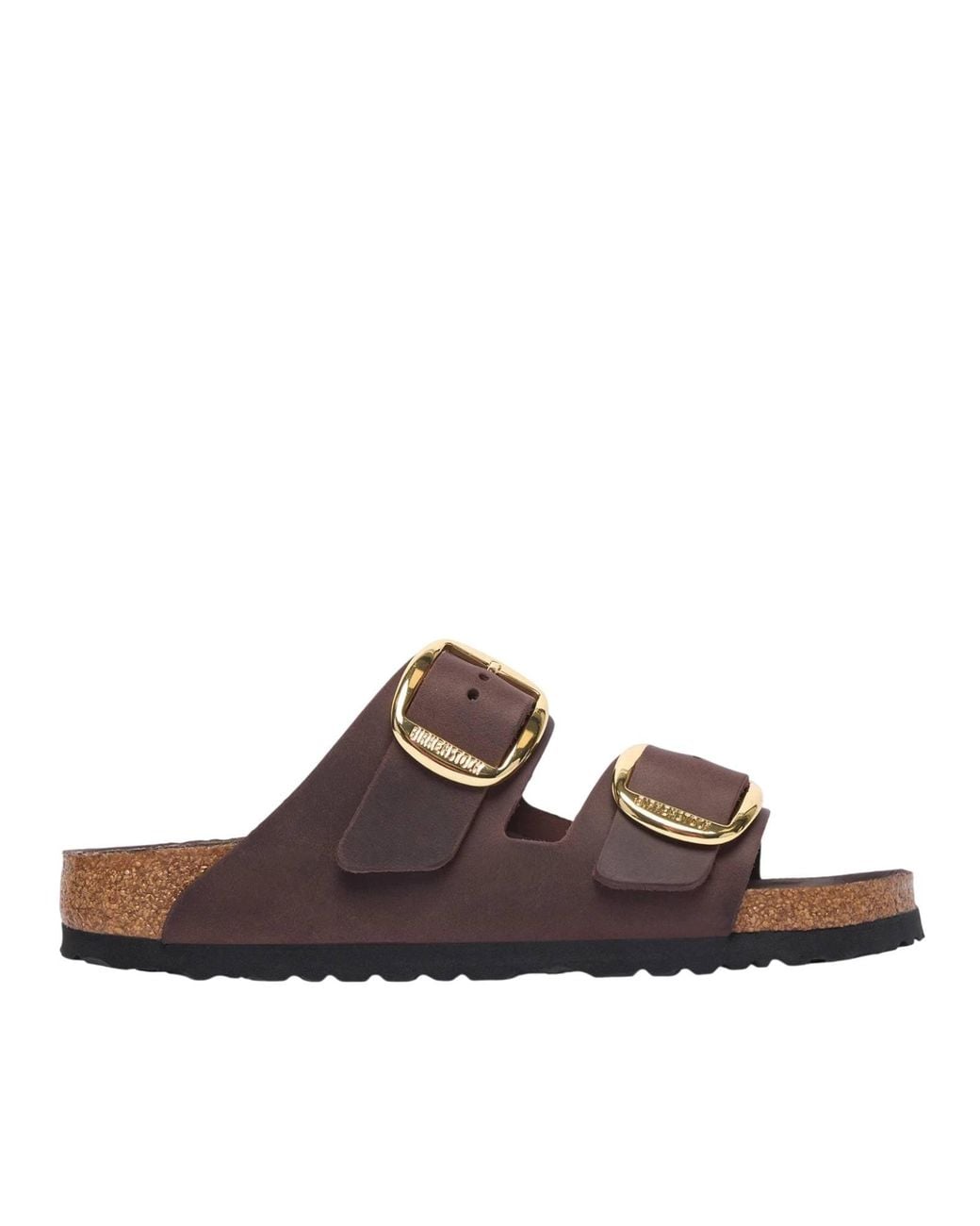 Birkenstock Brown Habana Arizona Bb Hex Oiled Leather Narrow Fit Sandals