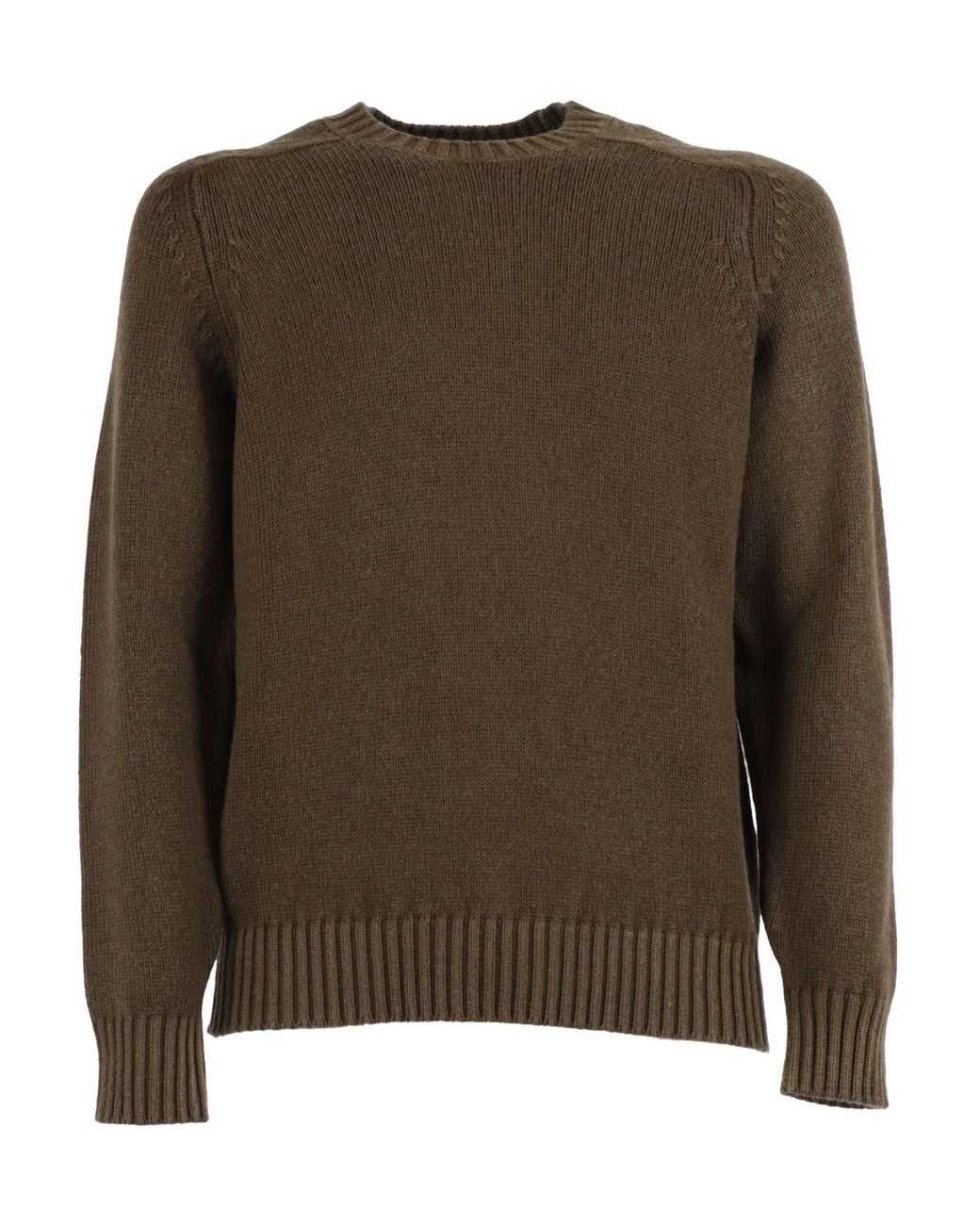 Circolo 1901 Brown Hammer R.G.Dyed Wool Turtleneck