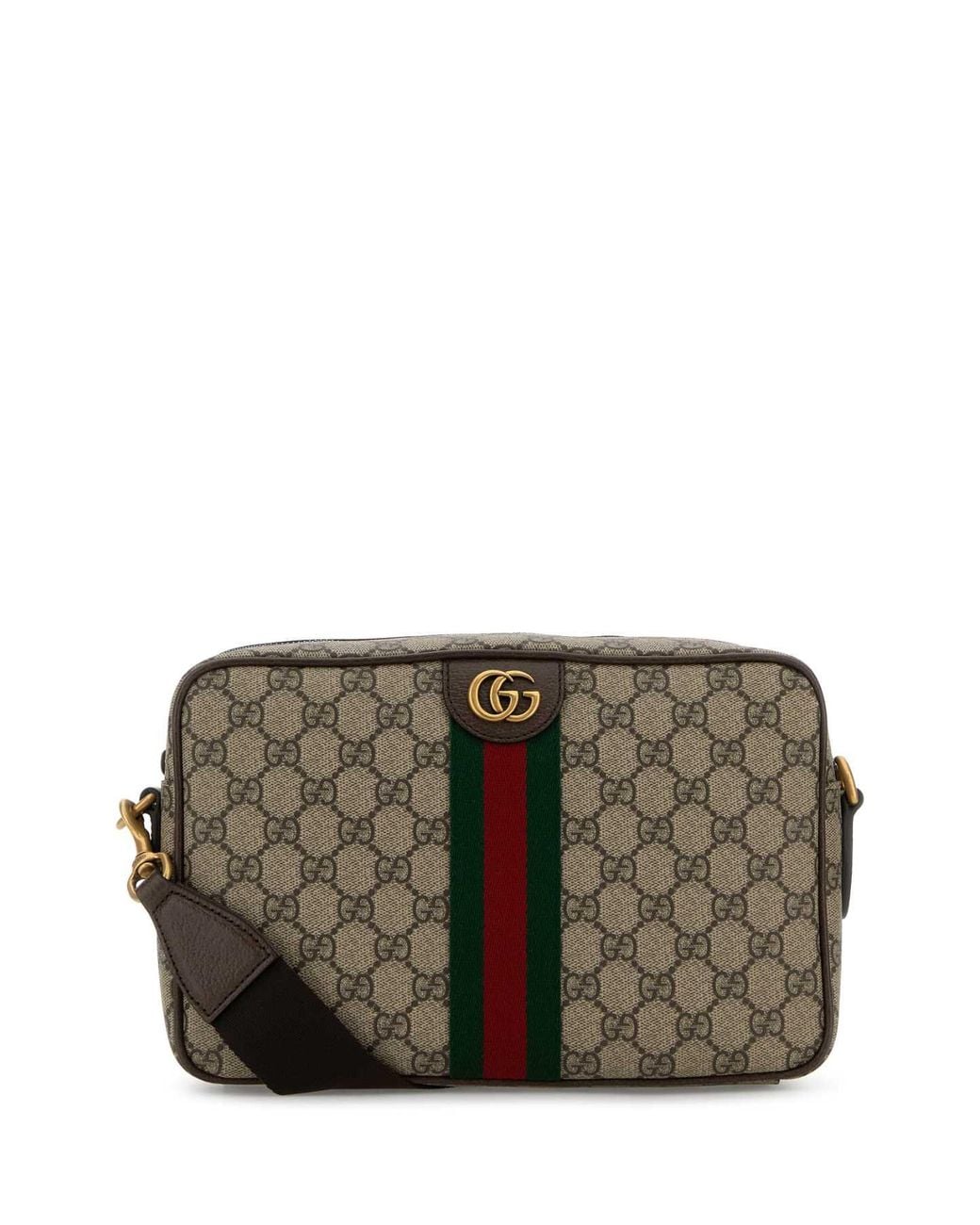 Gucci Gray Canvas Crossbody Bag