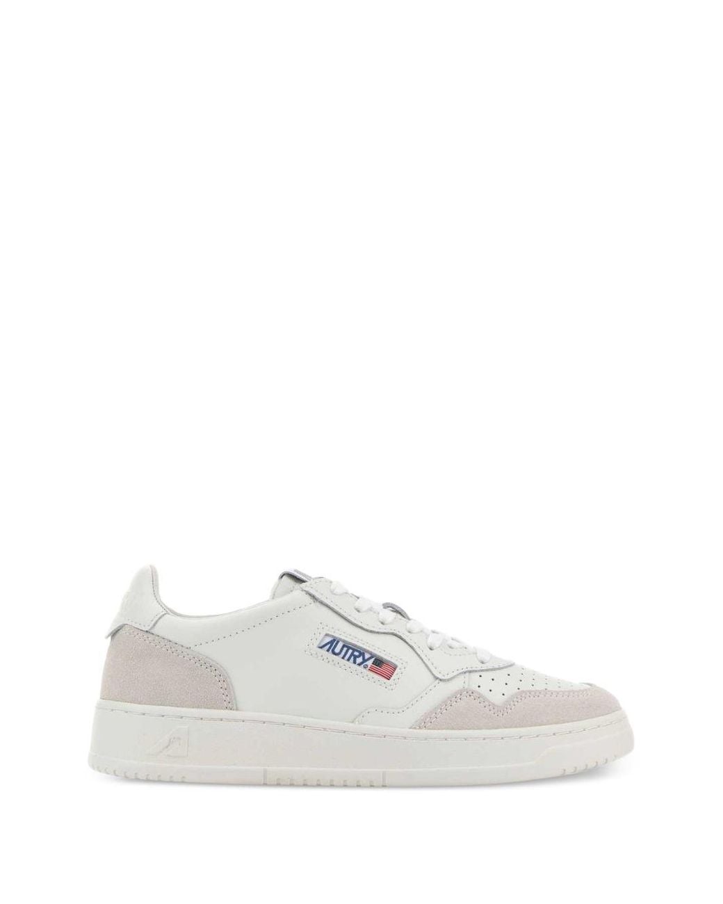Autry White Medialist Low Sneakers