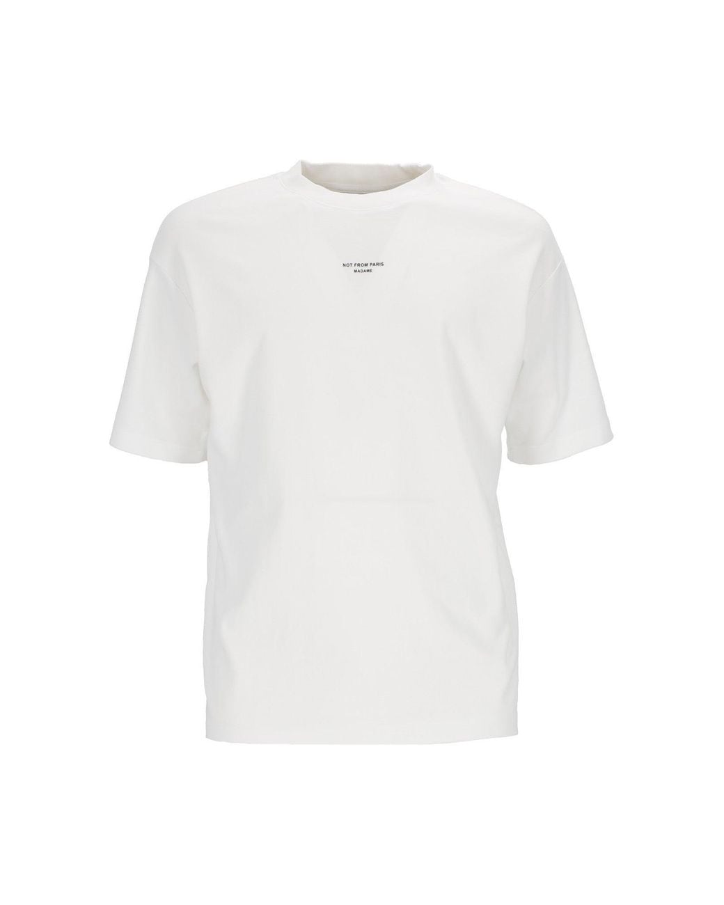 Drole de Monsieur White Optic Classic Slogan T Shirt