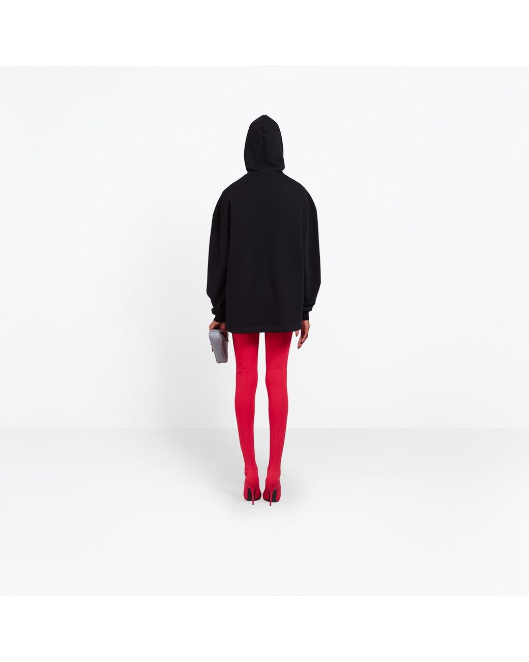 Balenciaga Femme Fatale Headscarf Hoody in Black | Lyst Australia