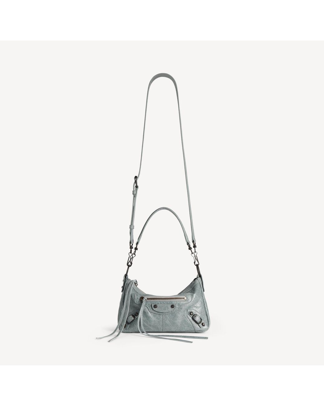 Balenciaga White Le City Moto Bag Small for men