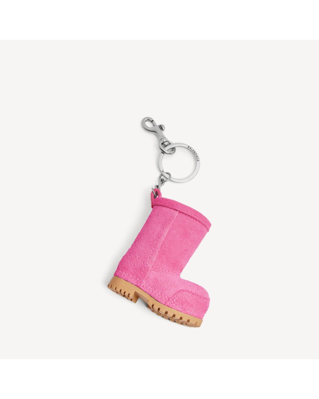 Balenciaga Pink Charm/Keychain Mini Alaska Boot