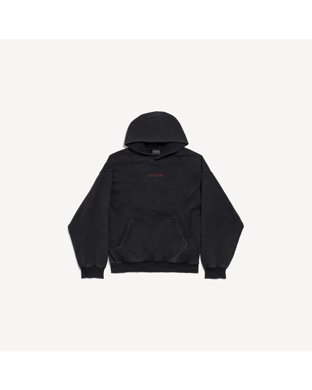 Balenciaga Blue Back Medium Fit Hoodie for men