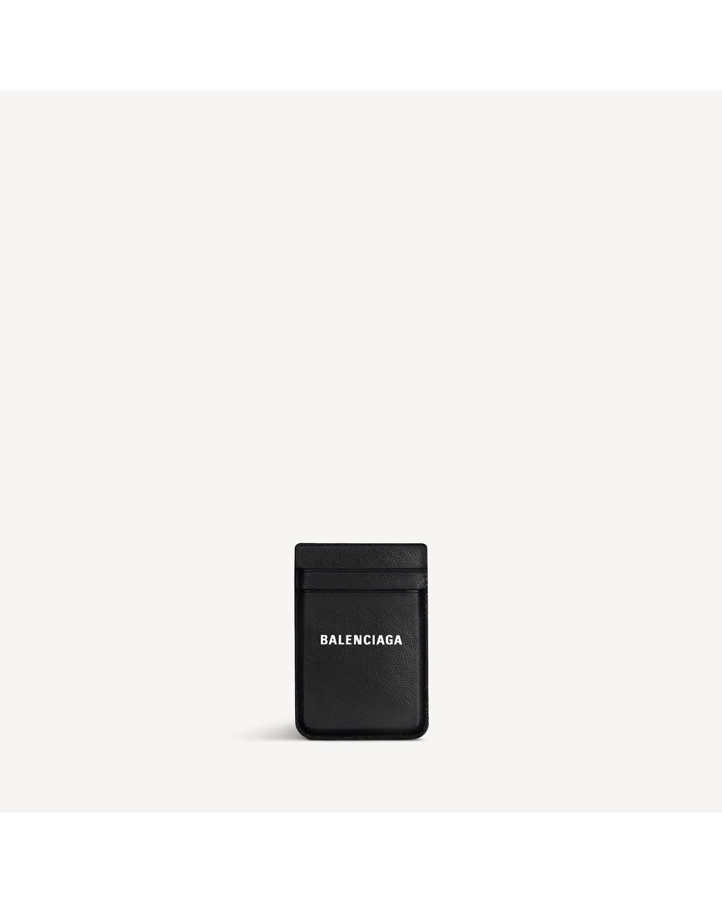 Balenciaga Black Cash Magnet Card Holder