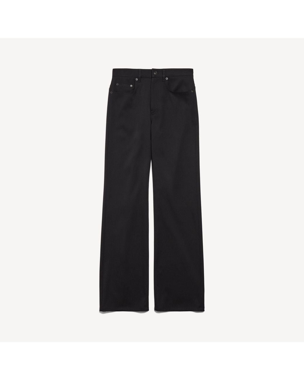 Balenciaga Black Straight Fit Tailored Pants