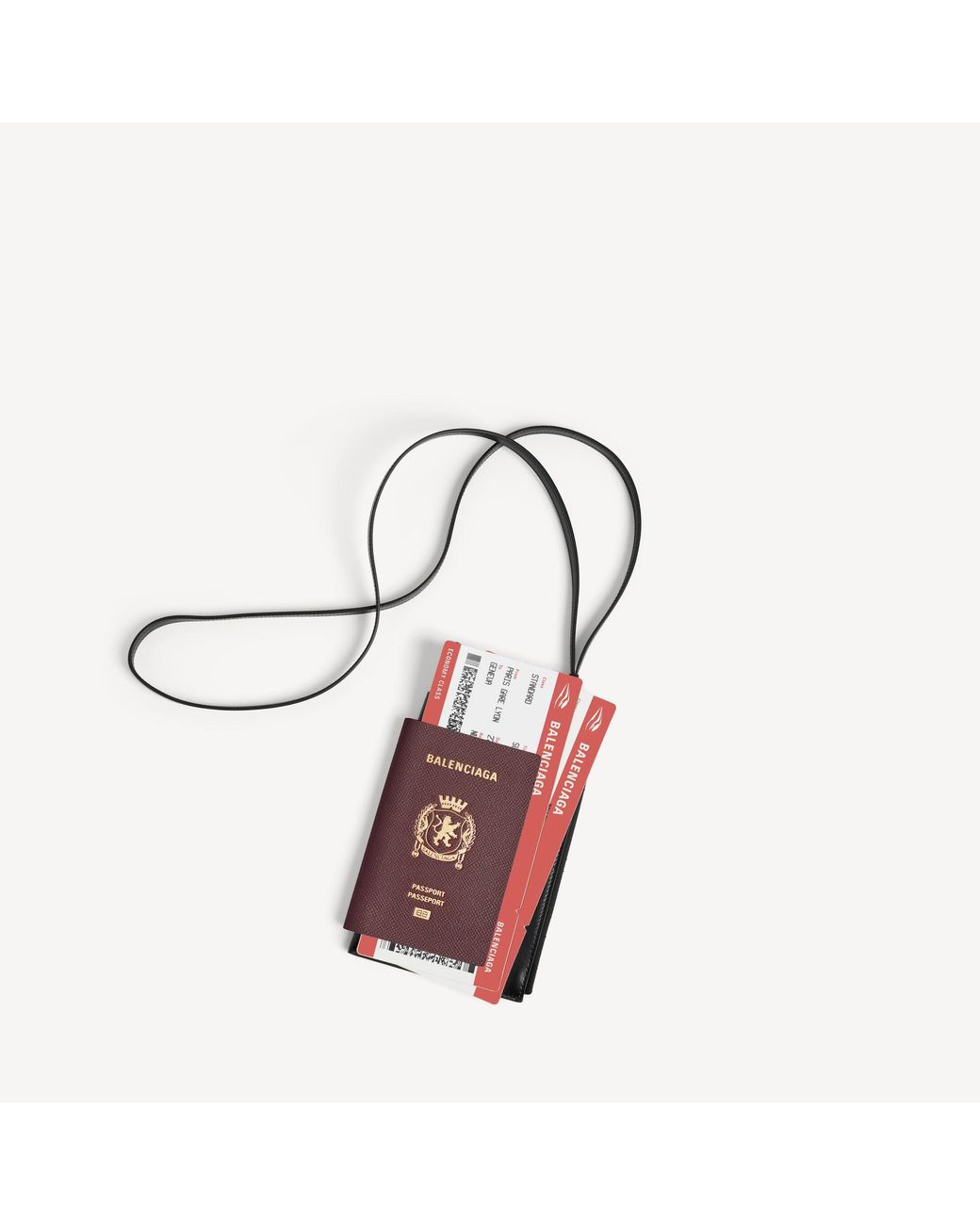 Balenciaga Red Passport Phone Holder for men