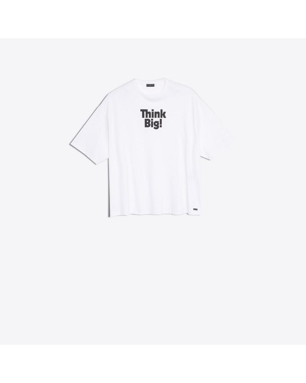 Balenciaga Think Big! Oversize T-shirt in White for Men | Lyst