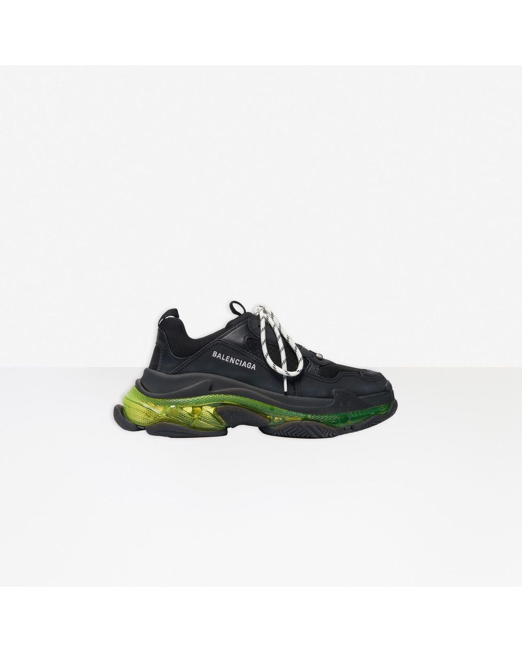 Balenciaga Triple S Clear Sole Sneaker In Black For Men Lyst