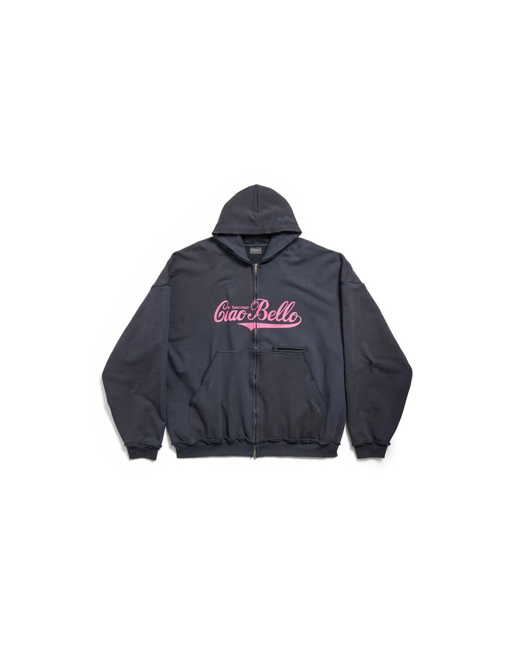 Balenciaga Ciao Bello Pulled Hoodie Large Fit in Blue | Lyst UK
