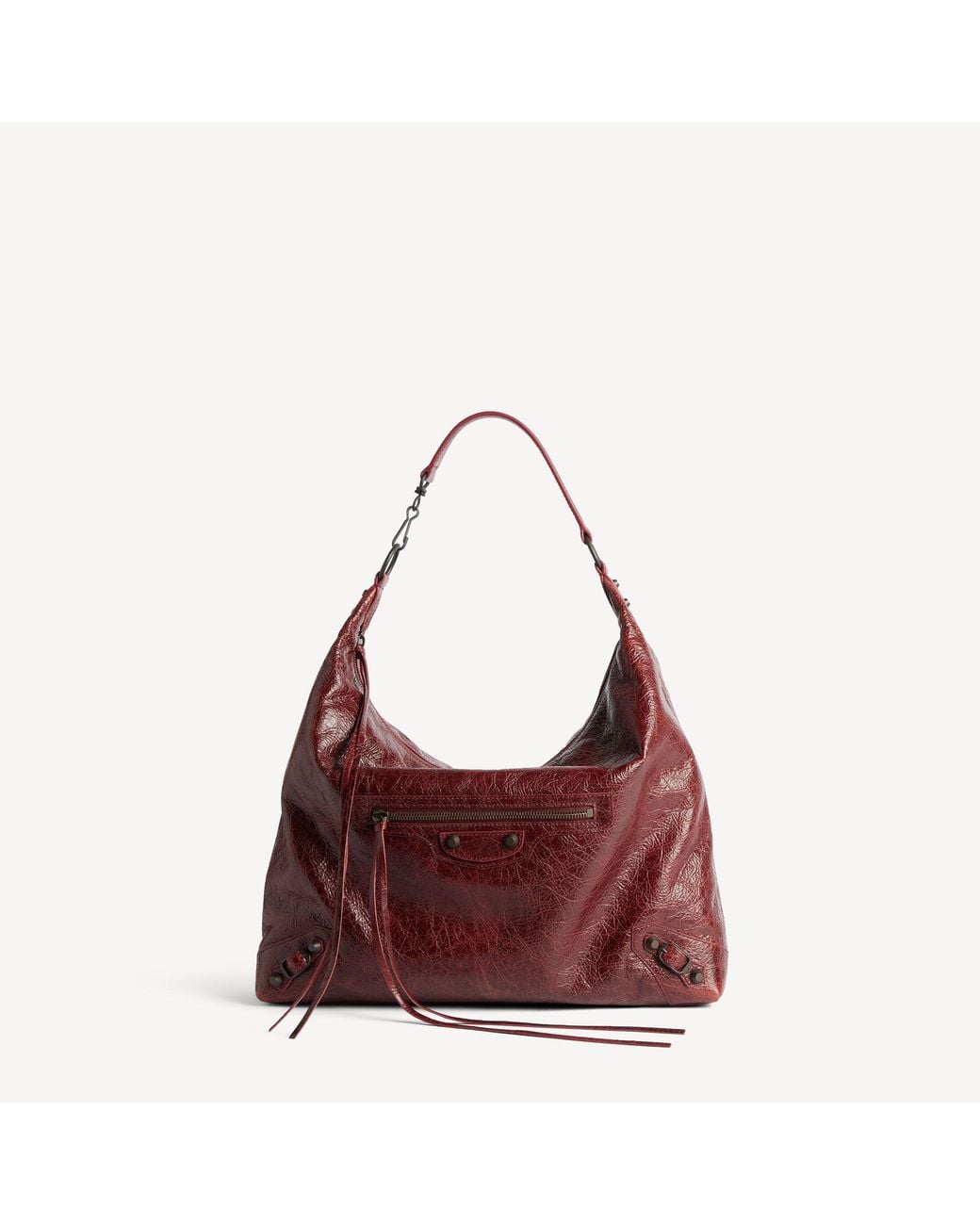 Balenciaga Red Le City Hobo Bag Medium
