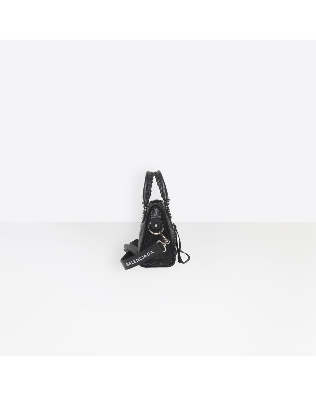 Balenciaga Classic City Shoulder Bag Mini Black in Lambskin with Palladium  - US