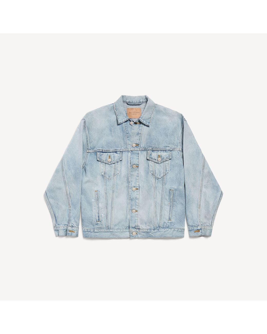 Balenciaga Blue Denim Jacket Regular Fit