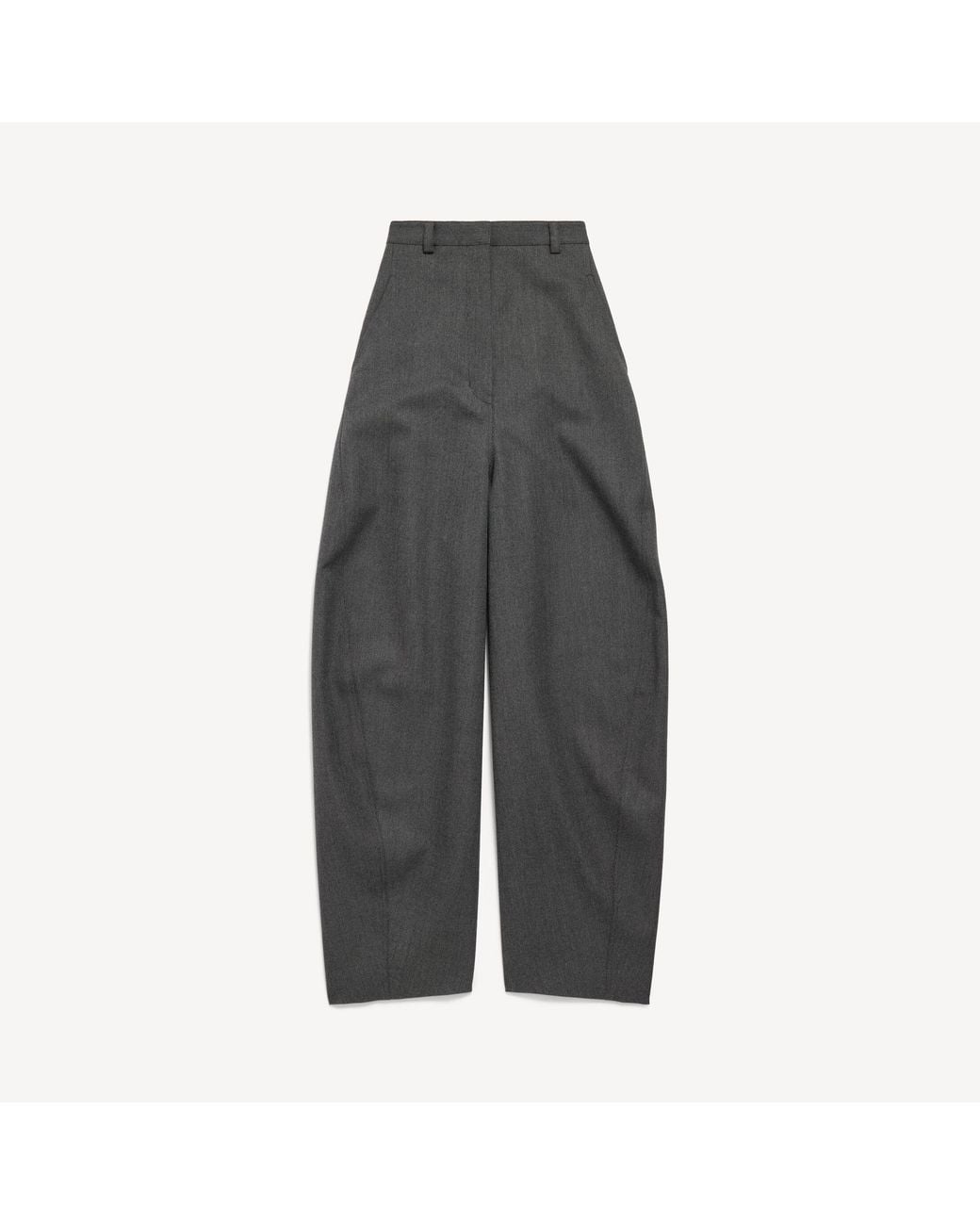 Balenciaga Gray High Waist Barrel Pants