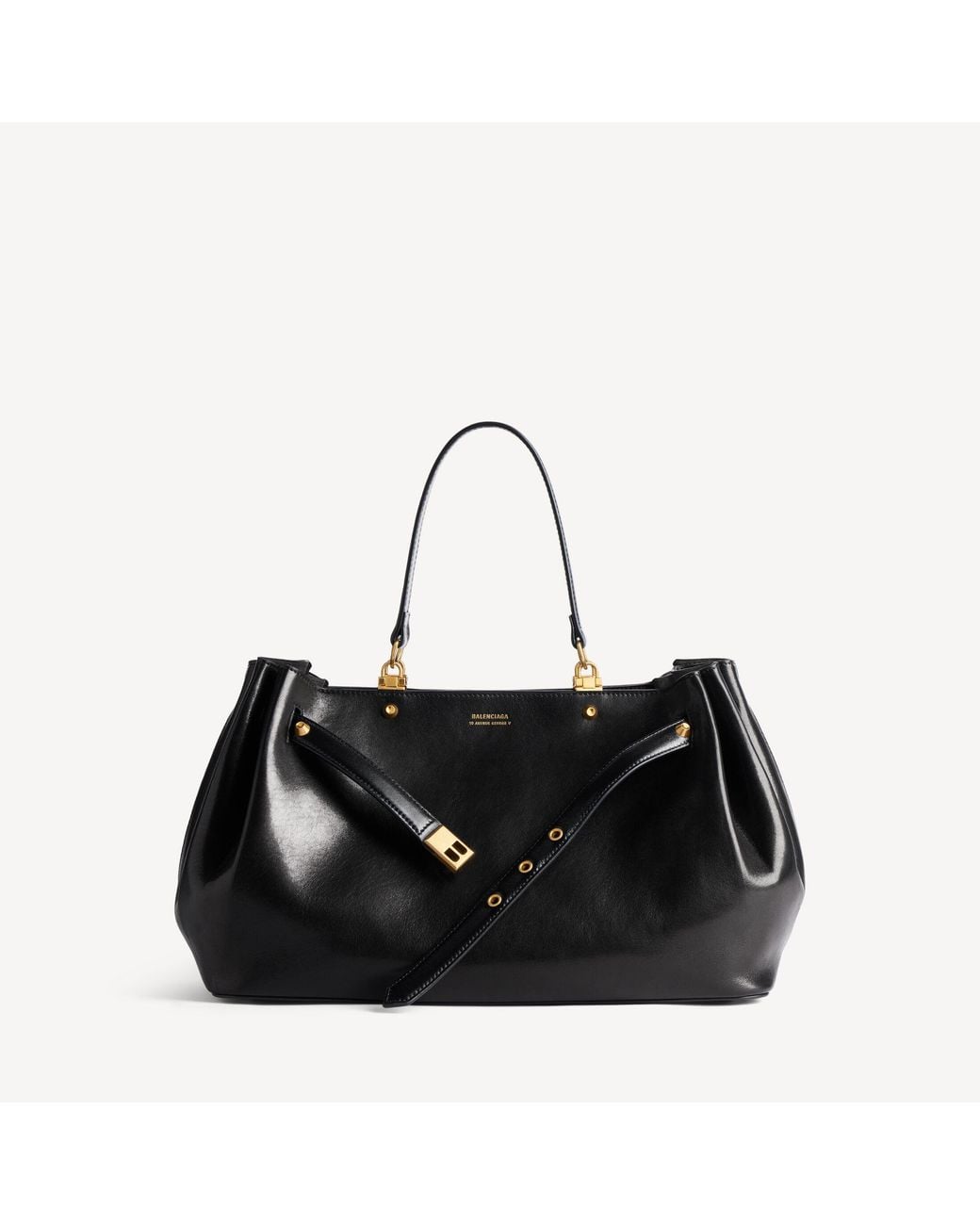 Balenciaga Black Fan Carry All Bag Medium