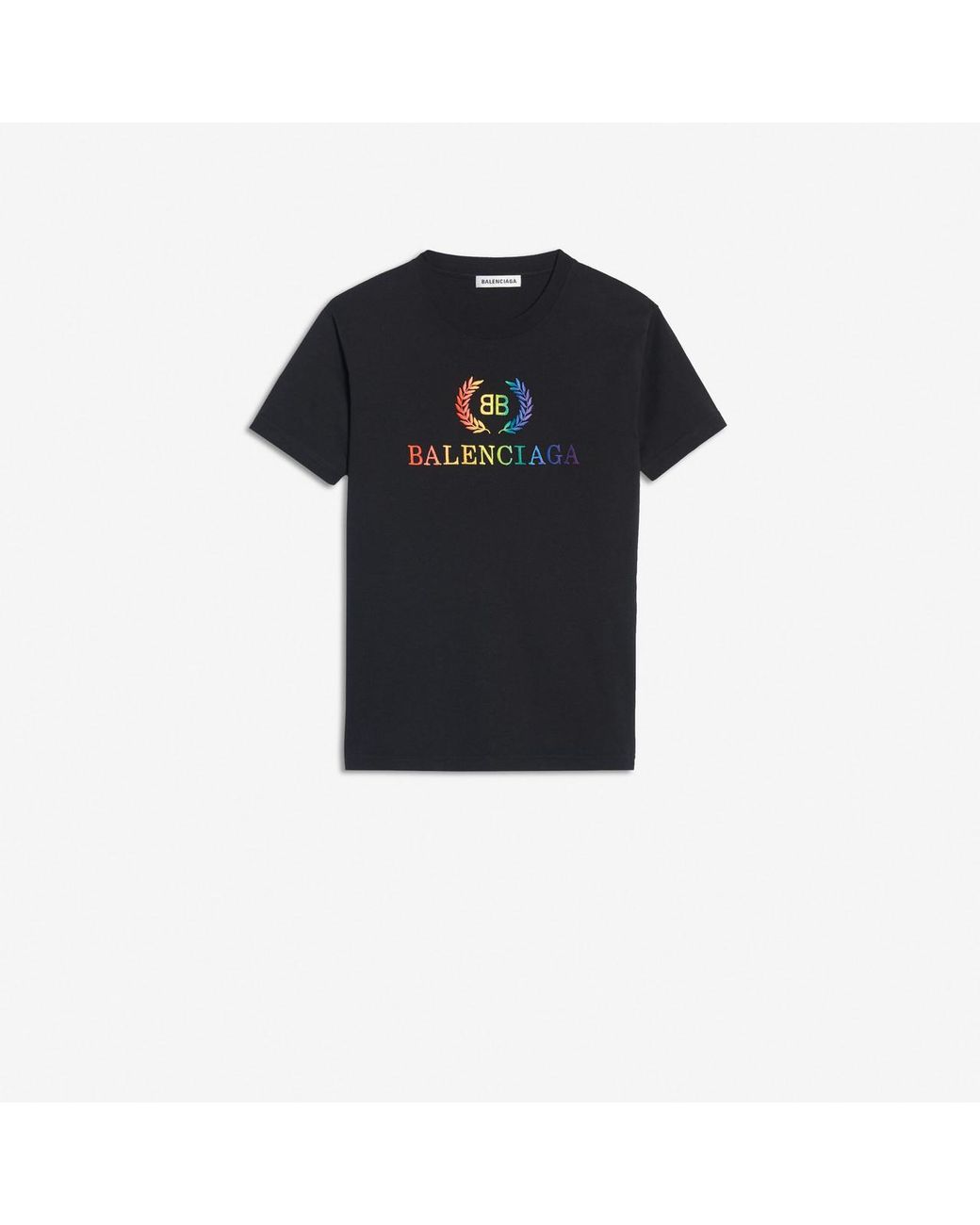Balenciaga Rainbow Bb Small T-shirt in Black | Lyst UK