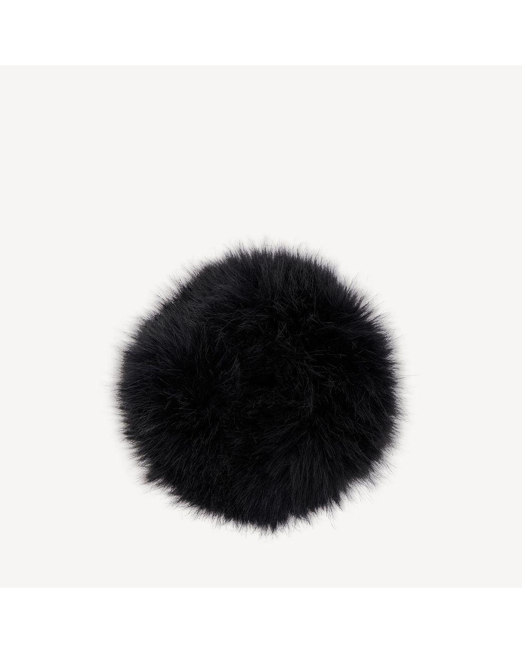 Balenciaga Black Holli Faux Fur Scrunchie