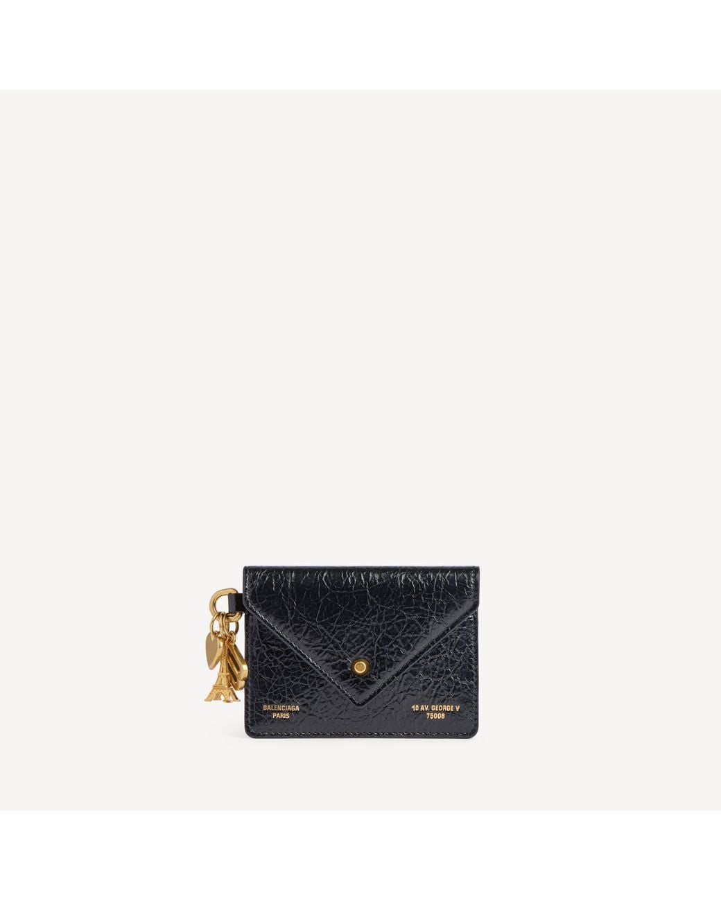 Balenciaga Black Token Card Holder